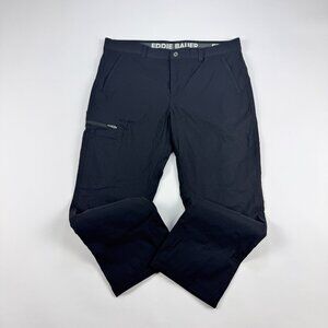 Eddie Bauer Mens 38x29 Black First Ascent Guide Pro Pants Fleece Lined